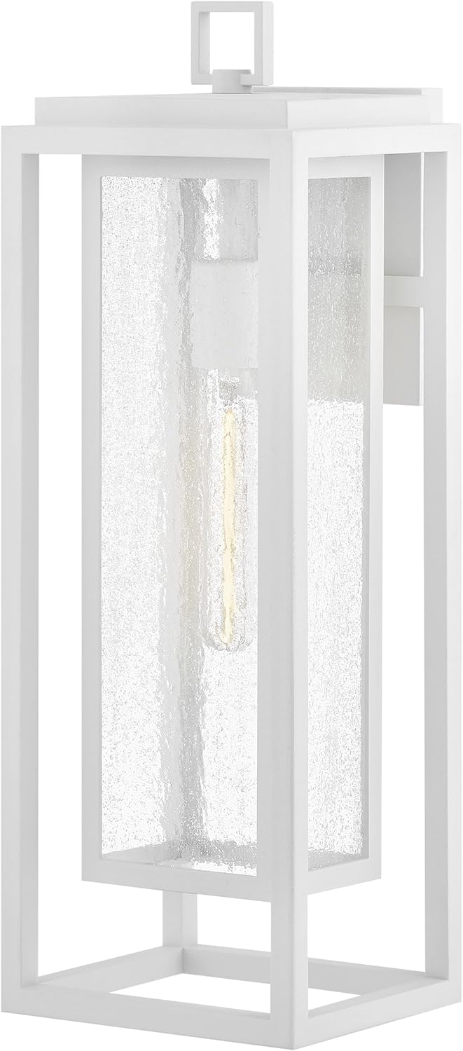 Hinkley Republic 1004OZ Medium Outdoor Wall Mount Lantern - Transitional/Modern, Double Frame Design, Coastal Elements Collection - Oil Rubbed Bronze