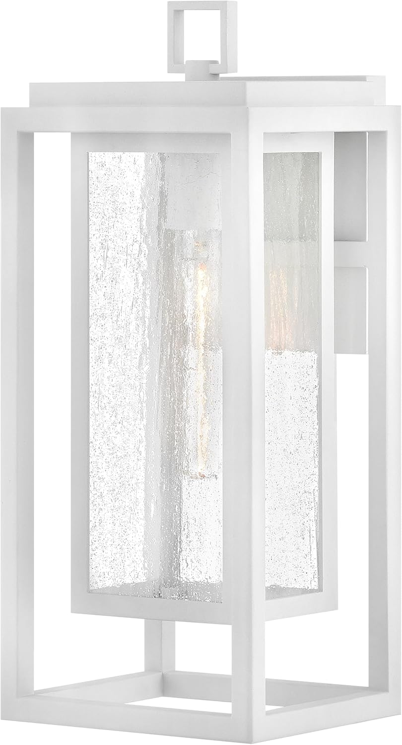 Hinkley Republic 1004OZ Medium Outdoor Wall Mount Lantern - Transitional/Modern, Double Frame Design, Coastal Elements Collection - Oil Rubbed Bronze