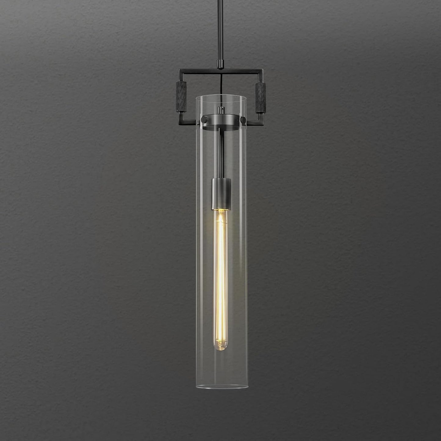 Brass Pendant Lights Kitchen Island, Modern Gold Pendant Lights 2 Pack,12Inch Glass Knurled Kitchen Pendant Lighting Over Island,Farmhouse Island Lights For Kitchen Sink,Bathroom,Bedroom,Dinning Table