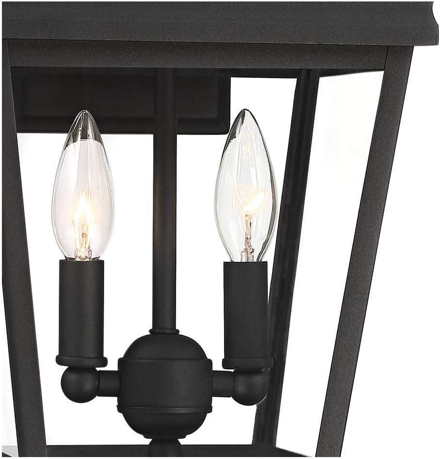 Stratton Street Traditional Outdoor Wall Light Textured Black Steel 16 1/2" Clear Glass Lantern for Exterior House Porch Patio Outside Deck Garage Yard Front Door Garden Home - John Timberland