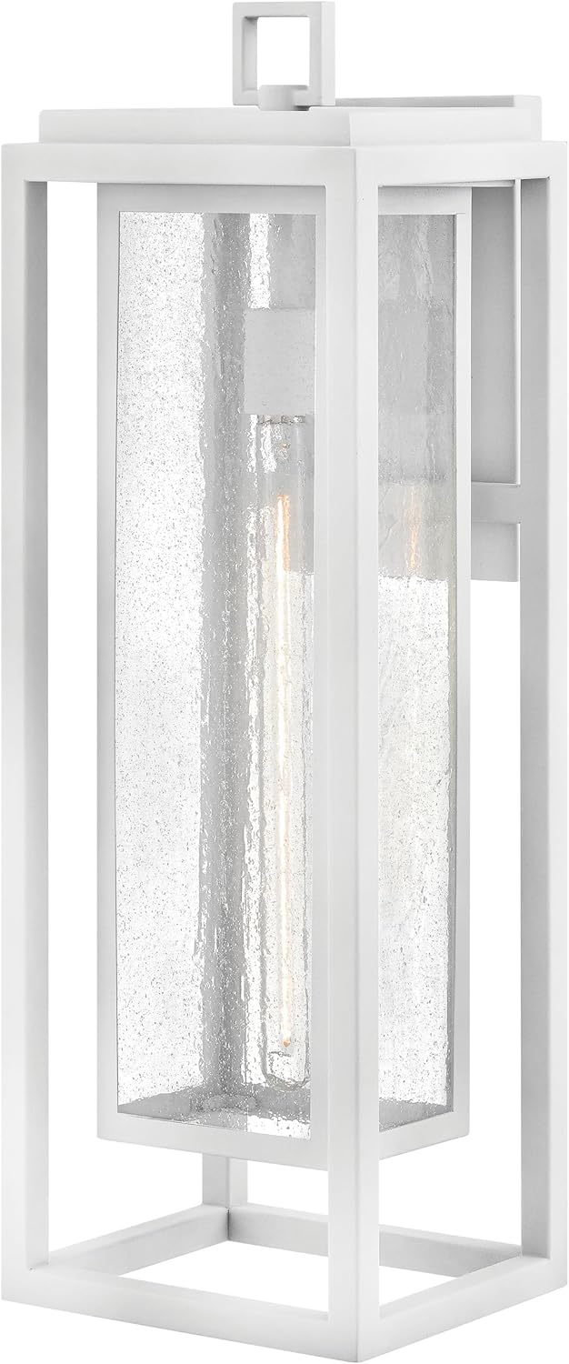 Hinkley Republic 1004OZ Medium Outdoor Wall Mount Lantern - Transitional/Modern, Double Frame Design, Coastal Elements Collection - Oil Rubbed Bronze