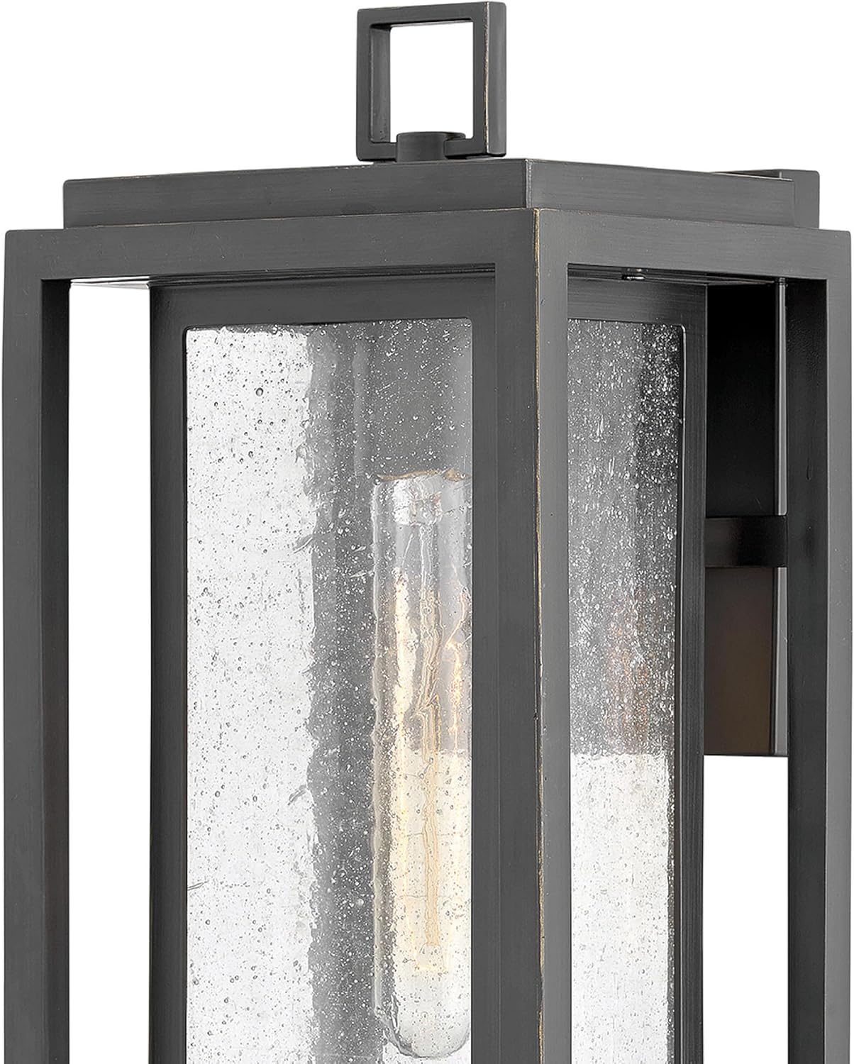 Hinkley Republic 1004OZ Medium Outdoor Wall Mount Lantern - Transitional/Modern, Double Frame Design, Coastal Elements Collection - Oil Rubbed Bronze